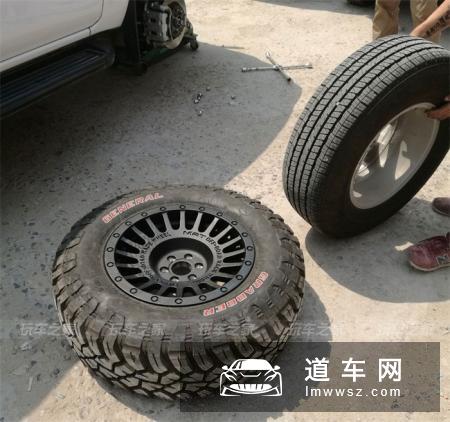 东风锐骐6改装案例 更换避震轮毂轮胎