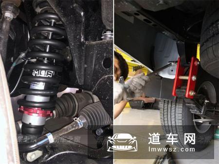 东风锐骐6改装案例 更换避震轮毂轮胎
