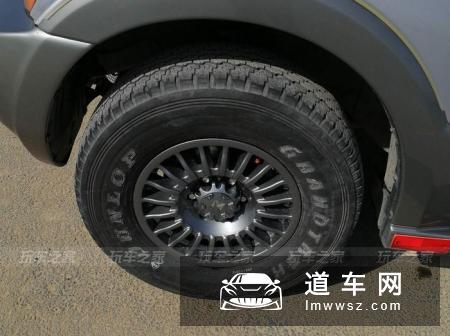 三菱帕杰罗V73改装轮毂 升高避震