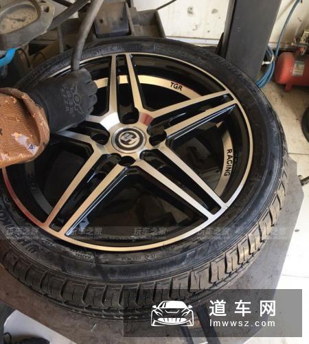 小车也有乐趣 北斗星改装15寸星星轮毂