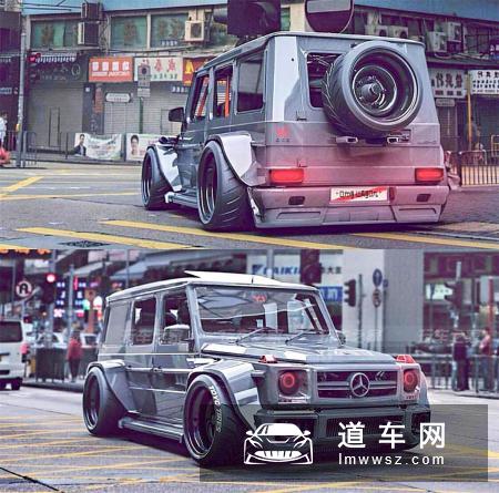 奔驰G63变短腿柯基 这样改装大G真的是有钱任性