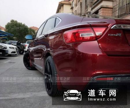 吉利博瑞改装19寸大轮毂 245/40超薄轮胎