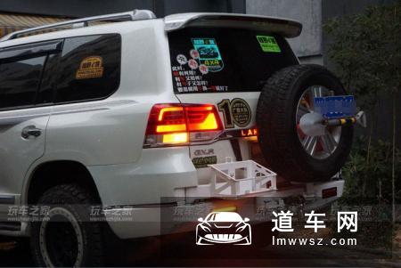丰田兰德酷路泽柴油版2寸升高 前后杠改装